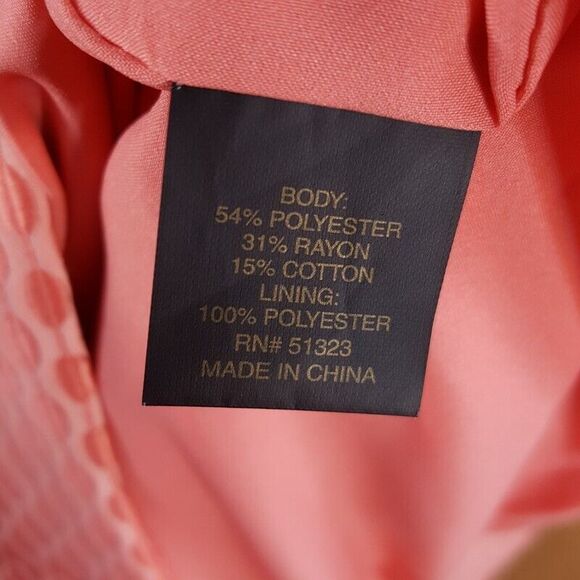 CYNTHIA STEFFE Sheath Dress Womens Size 6 Pink Rhinestone Button Textured - Picture 6 of 9